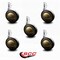 Service Caster 3 Inch Antique Soft Tread Ball Caster - 7/16 Inch Grip Ring Stem, 5PK SCC-GR01S30-DCR-WA-71678-5 - alternate 2